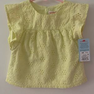 Yellow baby top NWT